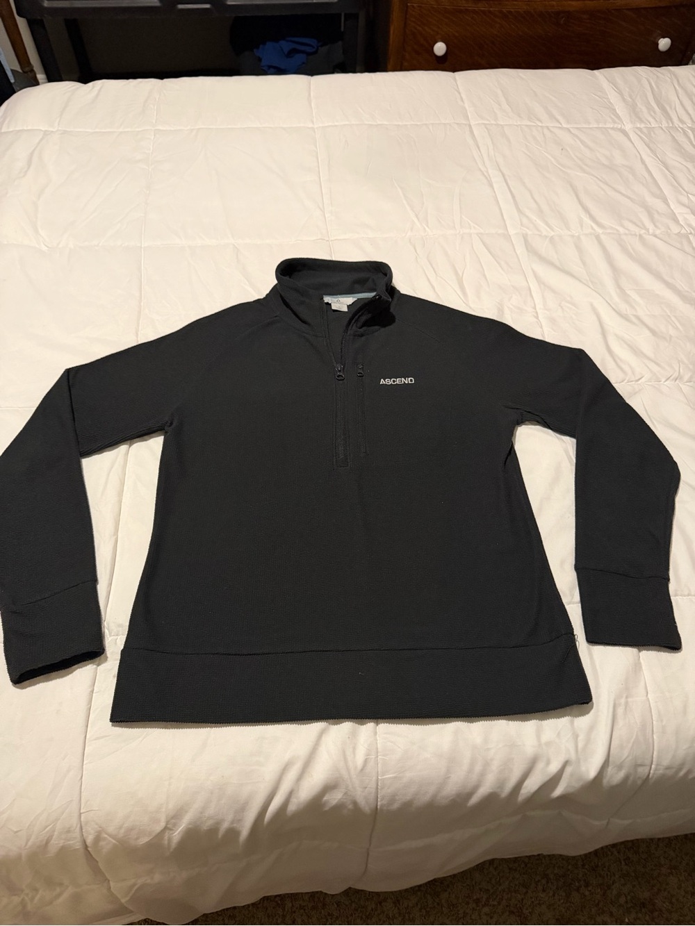 Ascend Black Women's Half-Zip Pullover Sweatshirt